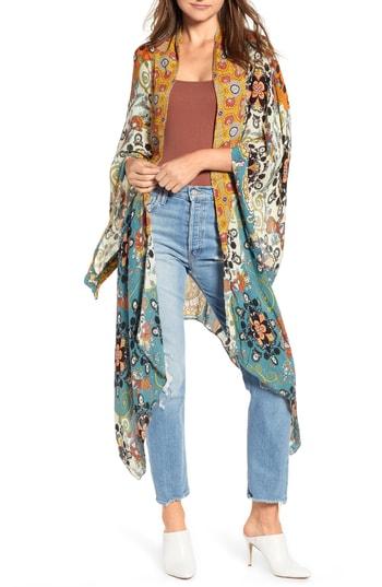 Women's Free People Little Wing Kimono, Size - Yellow
