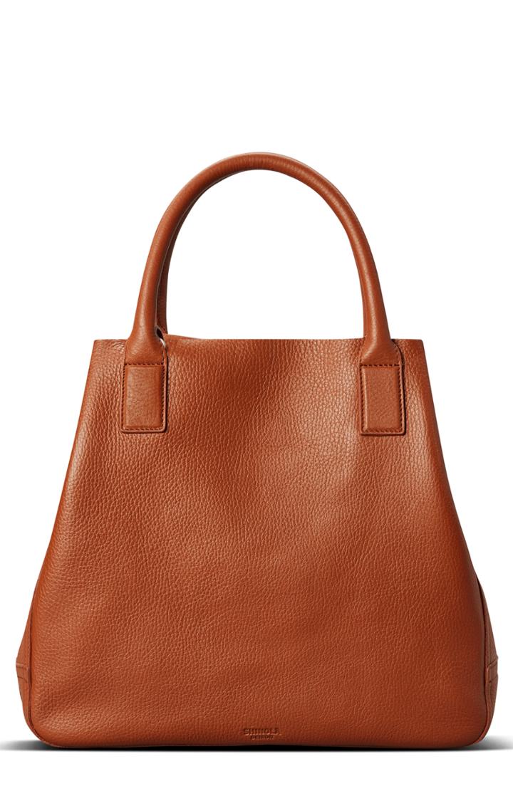Shinola Runwell Pebbled Leather Tote - Brown