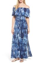 Women's Loveappella Jersey Off The Shoulder Maxi Dress - Blue