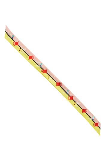Women's Mcm Star Eye Rabbit Skinny Scarf, Size - Red