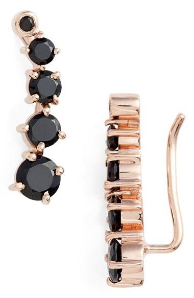 Women's Leah Alexandra Semiprecious Stone Ear Crawlers