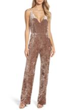 Women's Bb Dakota Cassandra Velvet Jumpsuit - Pink