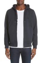 Men's Burberry Zip Hoodie, Size - Blue