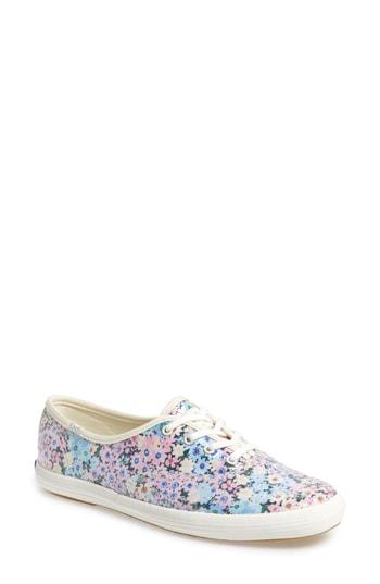 Women's Keds For Kate Spade New York Champion Daisy Garden Glitter Sneaker M - Blue