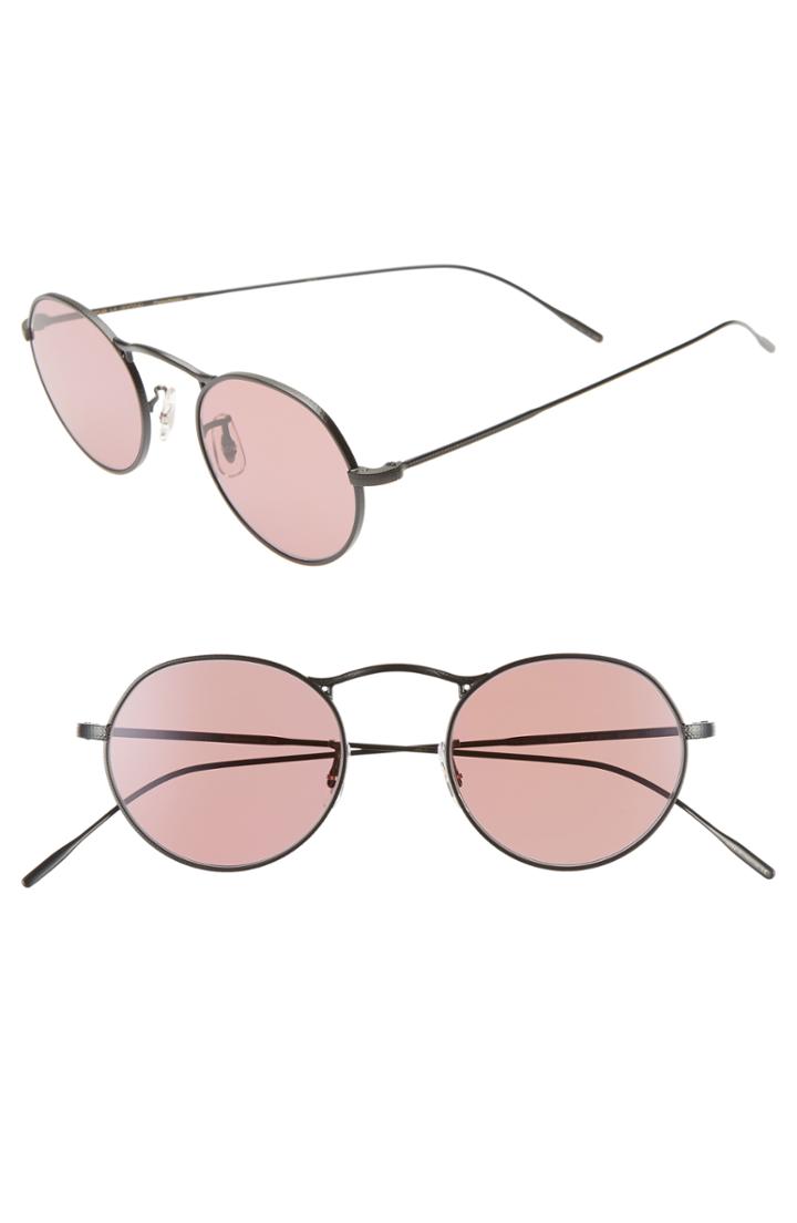 Women's Oliver Peoples M-4 30th 47mm Photochromic Sunglasses - Matte Black/ Purple