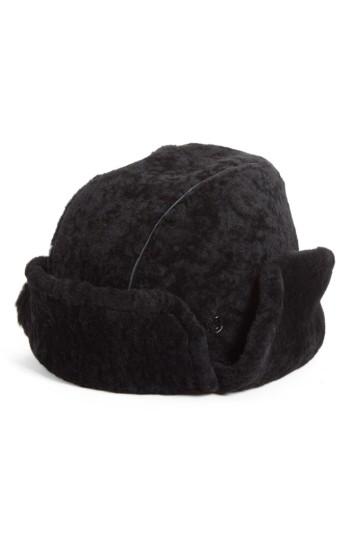 Women's Maison Michel Sofia H Alpaca Blend Earflap Hat - Black