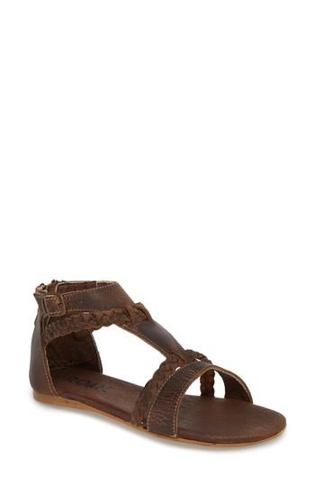 Women's Roan Posey Braided V-strap Sandal .5 M - Brown