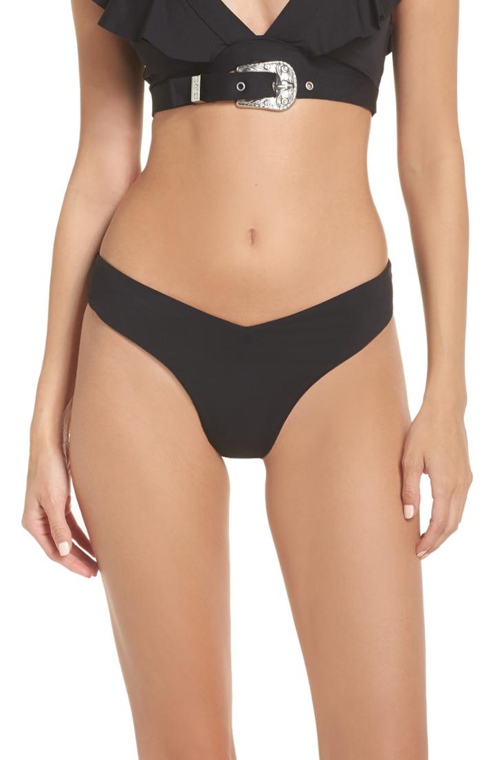 Women's Onia X We Wore What Delila Bikini Bottoms - Black