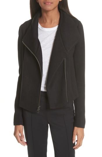 Women's Vince Knit Moto Jacket - Black