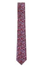 Men's Topman Floral Print Tie, Size - Purple