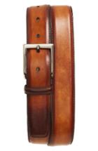 Men's Magnanni Wind Leather Belt - Cuero