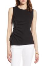Women's Halogen Ruched Tank Top - Black
