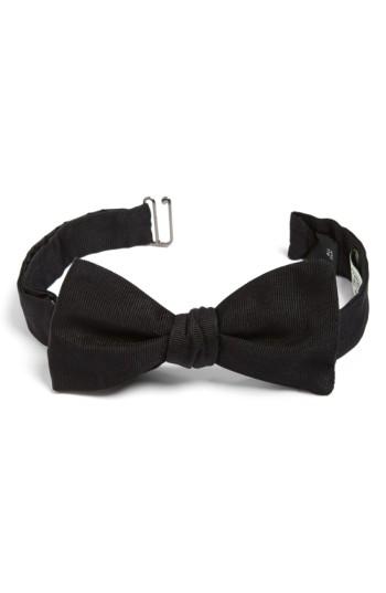 Men's Gitman Silk Bow Tie, Size X-long - Black