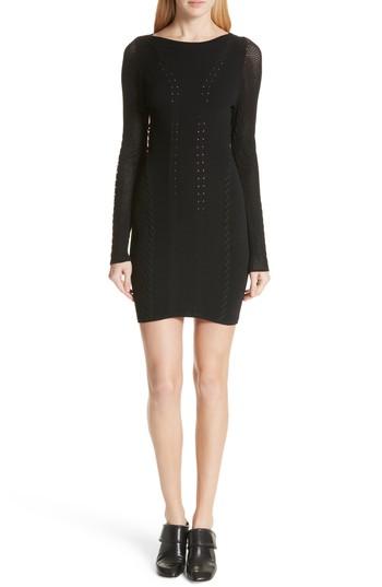 Women's Rag & Bone Brandy Whipstitch Dress - Black