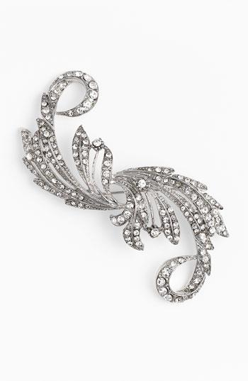 Nina 'taylor' Crystal Statement Brooch Silver/