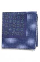 Men's Canali Medallion Cotton Pocket Square