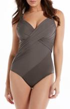 Women's Miraclesuit Rock Solid Revele One-piece Swimsuit - Grey