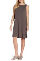 Women's Eileen Fisher Jersey Shift Dress, Size - Grey
