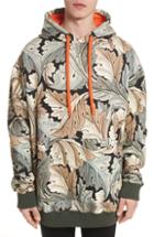 Men's Loewe William Morris Print Oversize Hoodie - White