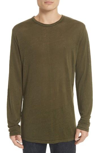 Men's Rag & Bone Owen Long Sleeve T-shirt - Green