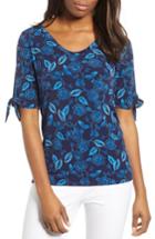 Women's Chaus Flowering Vine Top - Blue