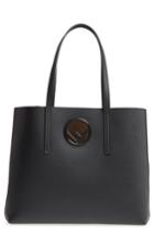 Fendi Logo Leather Shopper -