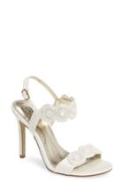 Women's Adrianna Papell Gabriella Floral Medallion Sandal .5 M - White