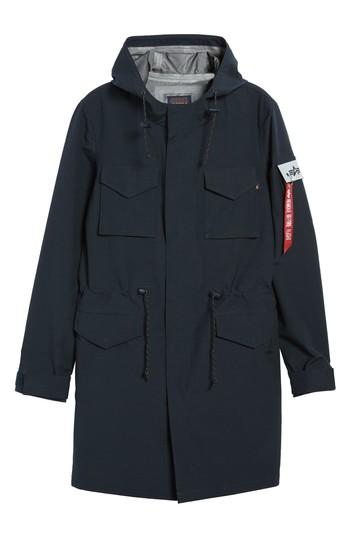 Men's Alpha Industries Quartermaster Waterproof Field Coat - Blue