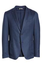 Men's Boss Hooper Trim Fit Wool Blazer S - Blue