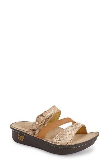 Women's Alegria 'colette' Platform Sandal -7.5us / 37eu - Metallic
