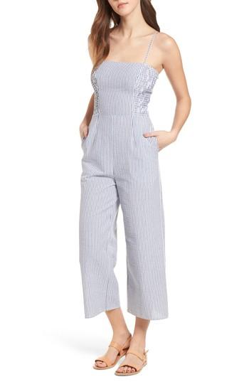 Women's The Fifth Label Anagram Stripe Jumpsuit, Size - Blue
