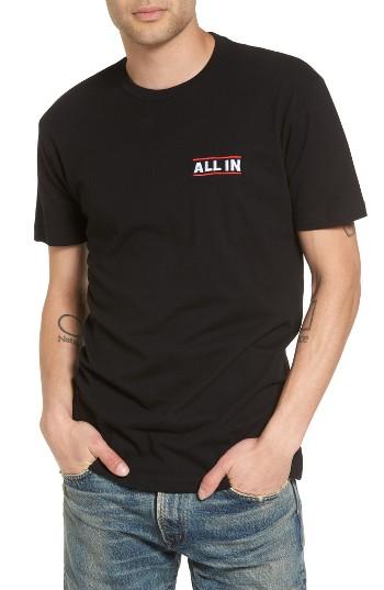 Men's Kid Dangerous All In Embroidered T-shirt - Black