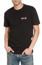 Men's Kid Dangerous All In Embroidered T-shirt - Black