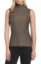 Women's Kenneth Cole New York Stripe Sweater - Black