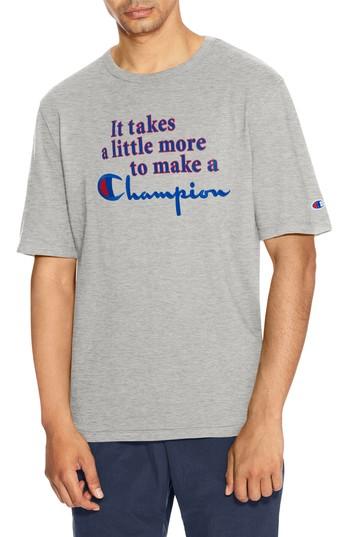 Men's Champion Takes A Little More Heritage Graphic T-shirt - Grey