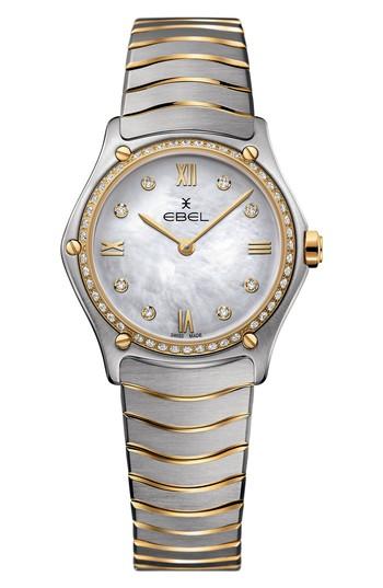 Women's Ebel Sport Classic Diamond Bracelet Watch, 29mm