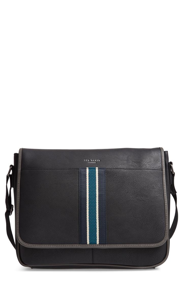 Men's Ted Baker London Kingcol Faux Leather Messenger Bag -