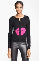 Women's Alice + Olivia Lip Graphic Cardigan