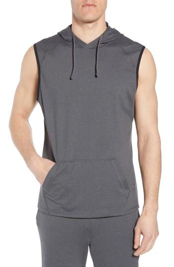 Men's Zella Active Sleeveless Hoodie - Grey