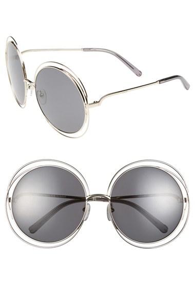 Women's Chloe 62mm Sunglasses - Gold/ Transparent Grey