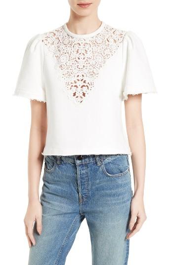 Women's Sea Lace Neck Sweatshirt