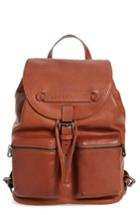 Longchamp Medium 3d Leather Backpack - Brown