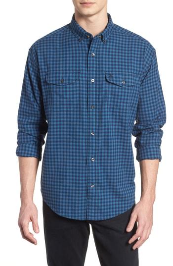 Men's Original Penguin Textured Gingham Shirt - Blue