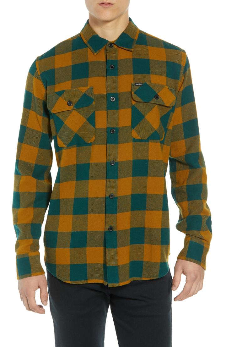 Men's Obey Vedder Buffalo Plaid Flannel Shirt