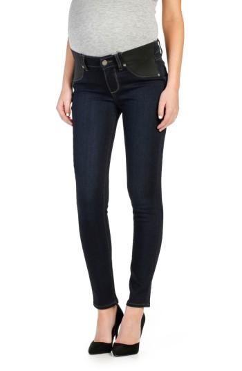 Women's Paige Transcend - Verdugo Ankle Skinny Maternity Jeans - Blue