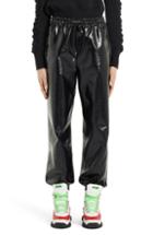 Women's Msgm Faux Patent Leather Joggers Us / 42 It - Black