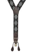 Men's Raleigh Suspenders, Size - Grey / Black