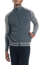 Men's Good Man Brand Modern Slim Fit Merino Wool Track Jacket - Grey