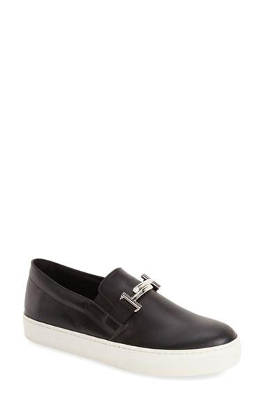 Women's Tod's 'double T' Platform Slip-on Sneaker