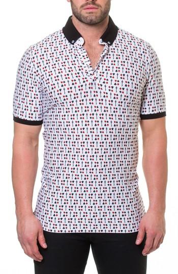 Men's Maceoo Blackjack Polo (m) - White